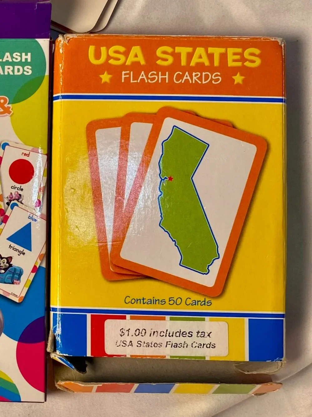 Crayola Old Maid + Disney Minnie Colors & Shapes + USA States Flash Cards